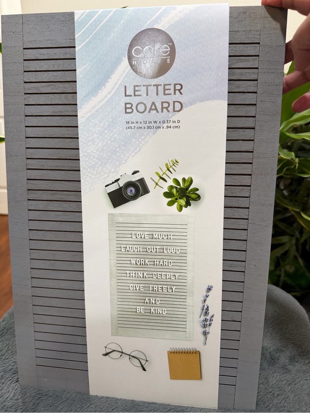 Gray Letter Board - Modern Wall Display - Picture 3 of 5